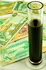 Image showing Oil and money