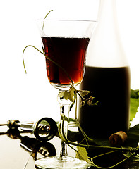 Image showing Red wine