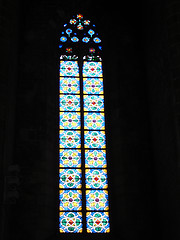 Image showing Stained glass church window