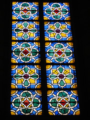 Image showing Stained glass church window