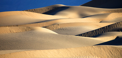 Image showing Beautiful Sand Dune Formations in Death Valley California