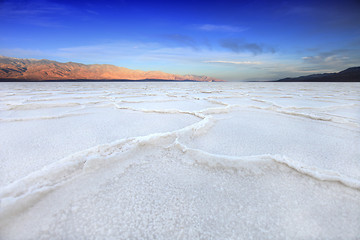 Image showing Formations in Death Valley California at Bad Water 