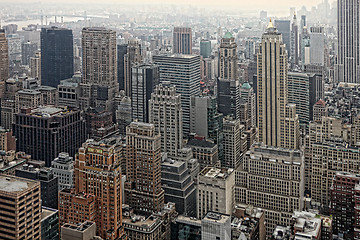 Image showing Urban Skyscrapers of New York City Skyline