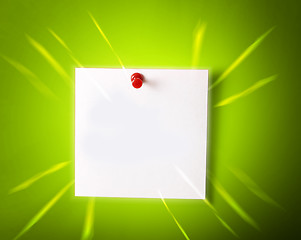 Image showing Empty Sticky on a wall