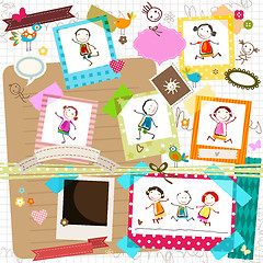 Image showing kids and photo frames