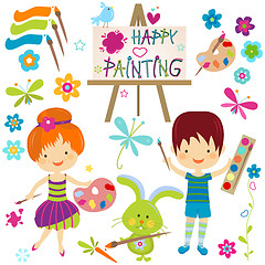 Image showing happy painting