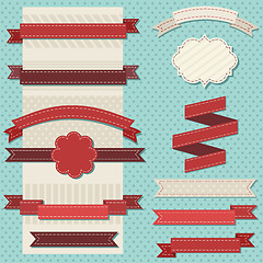 Image showing vintage ribbons