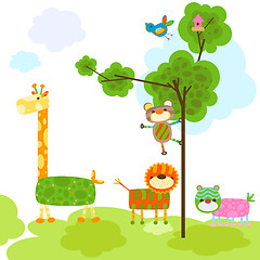 Image showing cute animals design