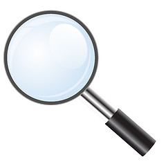 Image showing Magnifying glass icon, search icon. Vector illustration.