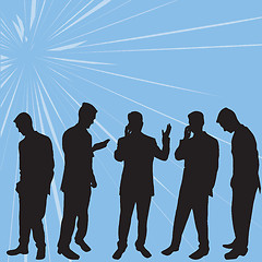 Image showing Business people silhouettes