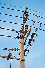 Image showing Electricity Post