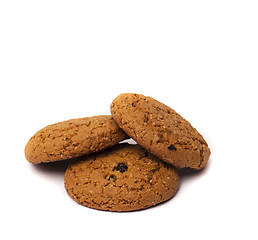 Image showing close-up image of chocolate chips cookies