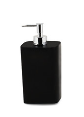 Image showing Glass pump soap bottle