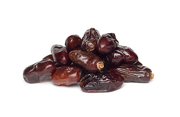 Image showing Fresh dates over white background