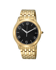 Image showing Men's luxury gold wrist watch