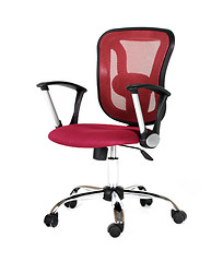 Image showing Red office a chair