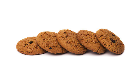 Image showing close-up image of chocolate chips cookies