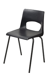 Image showing Black chair, isolated on a white background