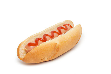 Image showing hot dog over white background