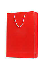 Image showing Red shopping bag