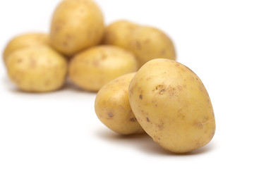 Image showing potato isolated on white background close up