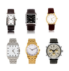 Image showing a set  different mens watches