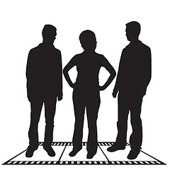 Image showing Business people silhouettes