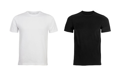 Image showing Black and white man T-shirt