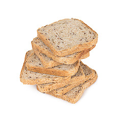 Image showing sliced bread isolated on white background