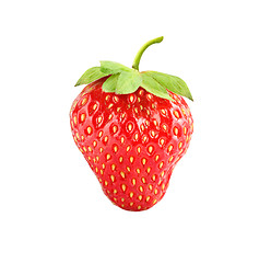 Image showing Strawberries berry isolated on white background