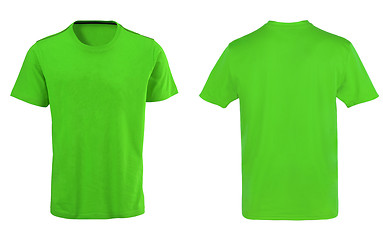 Image showing Green t-shirt isolated on white background