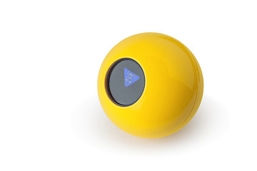Image showing the yellow magic 8 ball