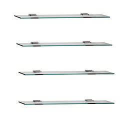 Image showing glass shelfs on white background