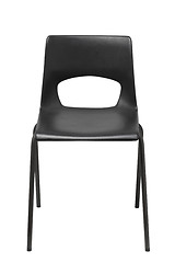 Image showing Black chair, isolated on a white background