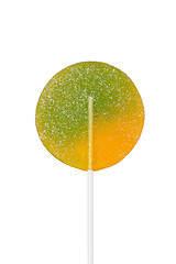 Image showing Large lollipop on stick isolated on white