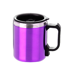 Image showing thermos mug with black handle