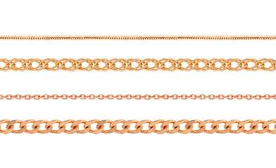 Image showing Gold chains