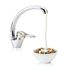 Image showing milk tap - concept