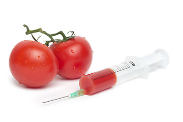 Image showing Tomato injection - concept