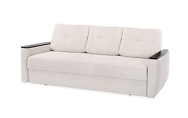 Image showing textile sofa isolated