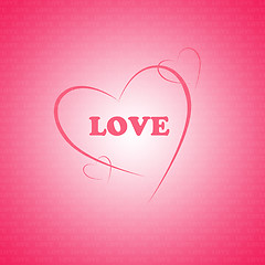 Image showing Valentine's day background with hearts