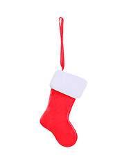 Image showing Santa's red stocking