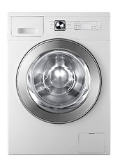 Image showing A washing machine isolated on white background