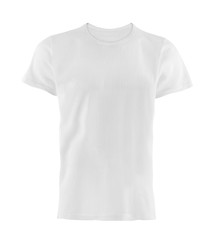 Image showing white T-shirt isolated on white