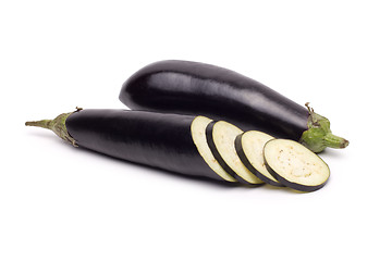 Image showing eggplant or aubergine vegetable on white background