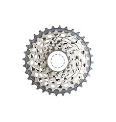 Image showing bike cassette top view