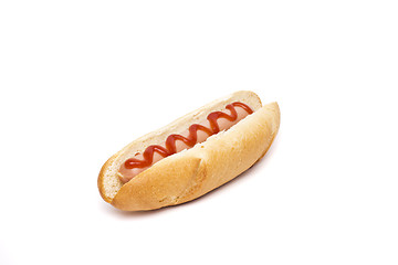 Image showing hot dog over white background