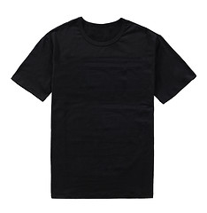 Image showing black t-shirt isolated