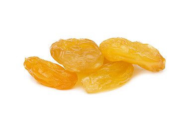 Image showing Dried apricots on a white background