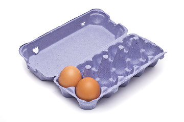 Image showing Eggs from the countryside